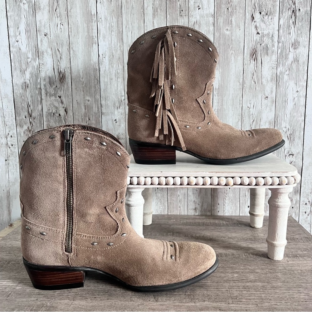Ariat Women’s Sunset Fringe Suede Western Cowboy Cowgirl Boots Size 6.5